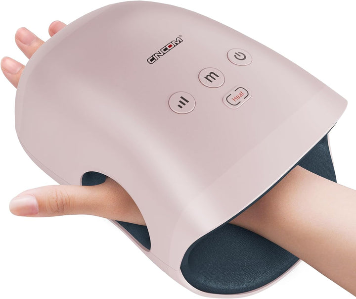 Hand Massager - Cordless Hand Massager with Heat and Compression for Arthritis and Carpal Tunnel(Fsa or HSA Eligible) (White)
