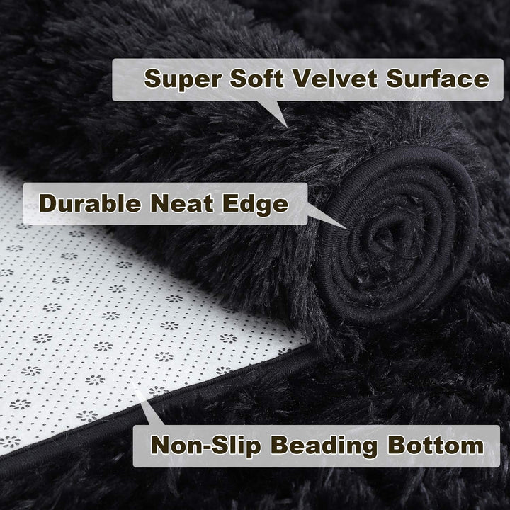 Soft Shaggy Area Rug for Bedroom & Living Room