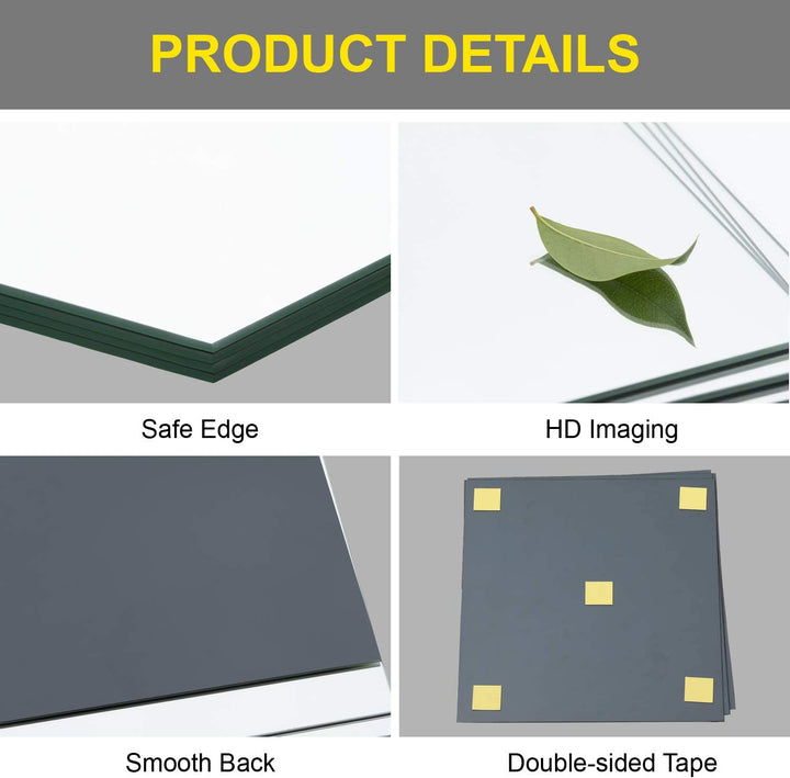 12x12 Gym Mirror Tiles – 12 Pcs