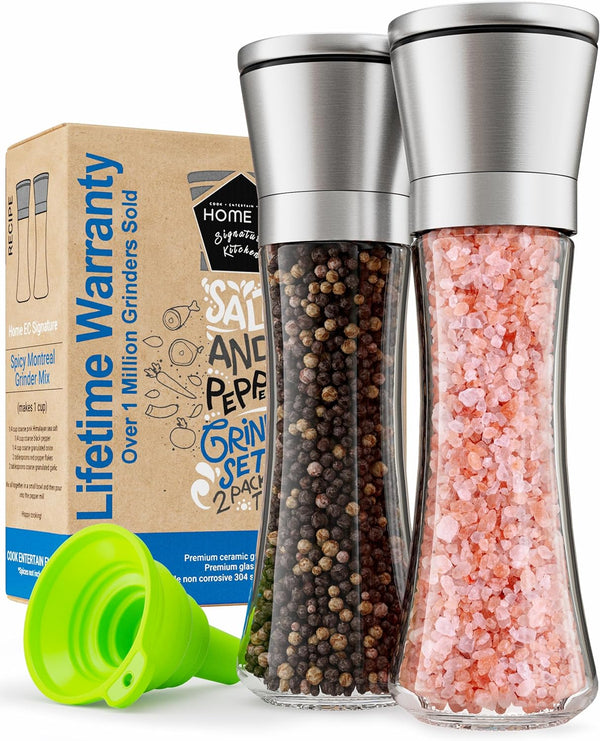 Premium Salt & Pepper Grinder Set - 2