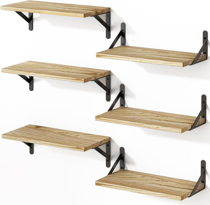 Farmhouse Floating Wall Shelves (Set of 4)