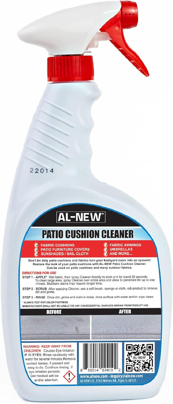 Patio Cushion Cleaner - 32oz, Safe for Fabrics