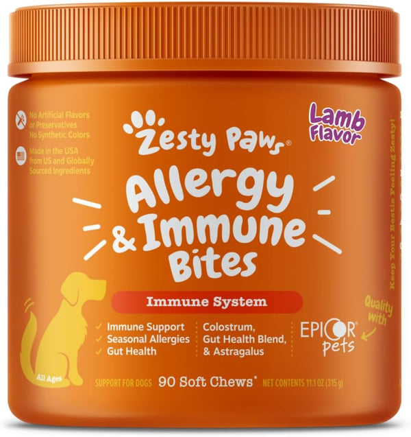 Dog Allergy Relief Chews - Lamb 90Ct