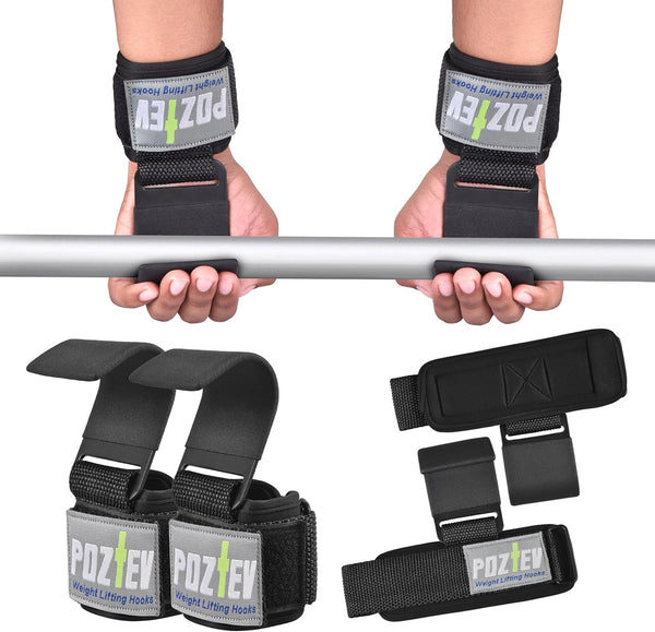 Weight Lifting Hooks & Wrist Wraps 