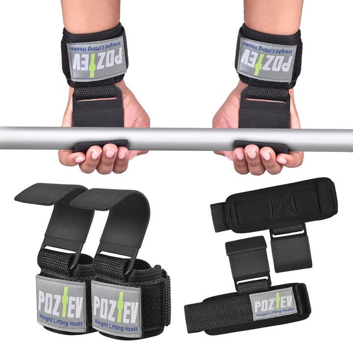 Weight Lifting Hooks & Wrist Wraps 