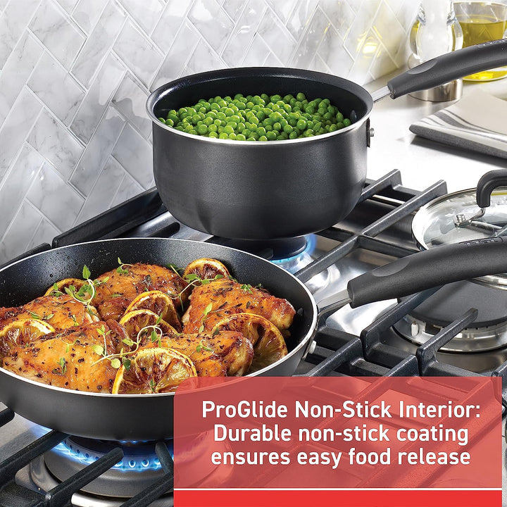 12pc Nonstick Cookware Set – Black