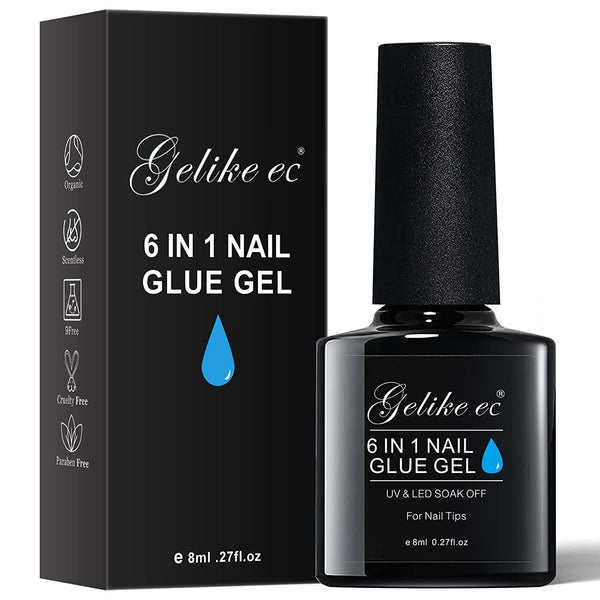 6-in-1 Gel Nail Glue UV Light Kit