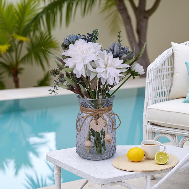 Rustic Fake Flower Vase Decor