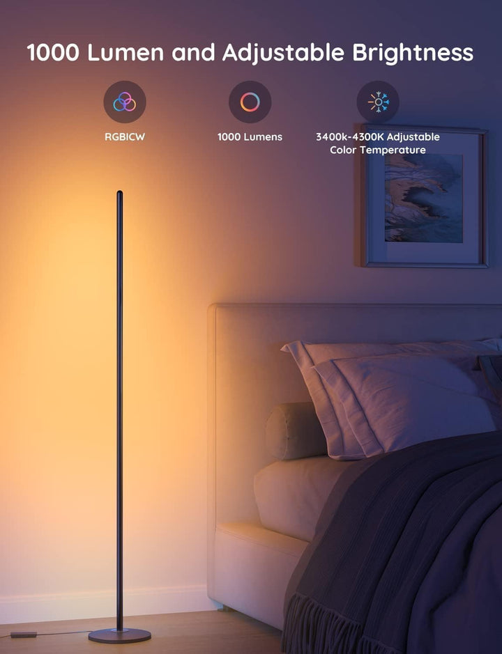 RGBIC LED Floor Lamp with Music Sync