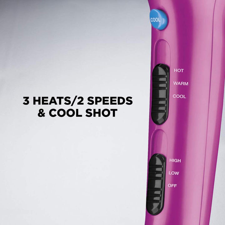 1875W Pink Cord-Keeper Hair Dryer
