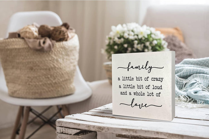 Rustic Family Sign Home Decor