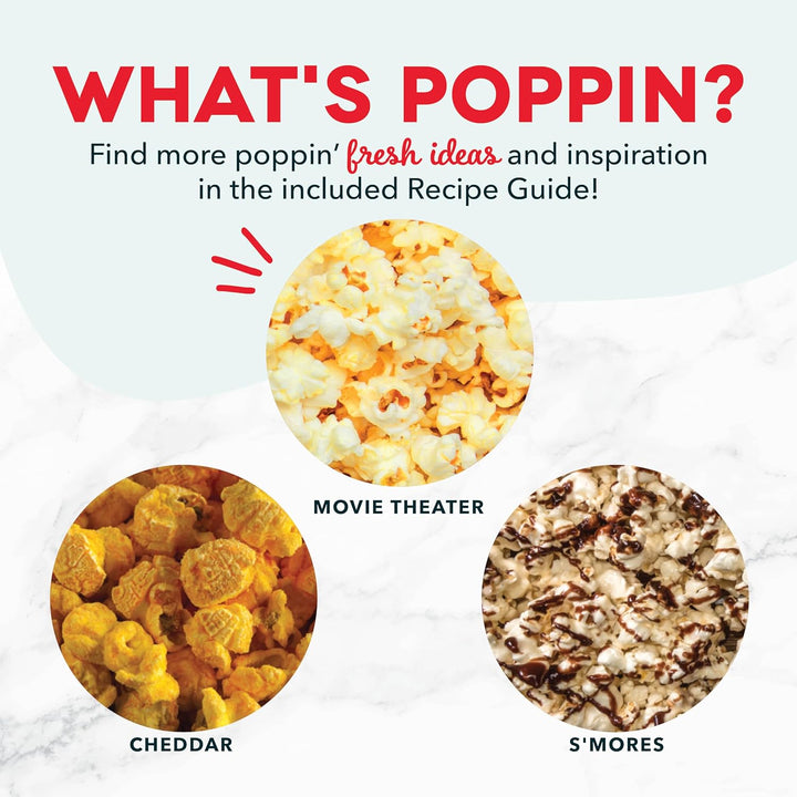 Hot Air Popcorn Maker – 16 Cups Aqua