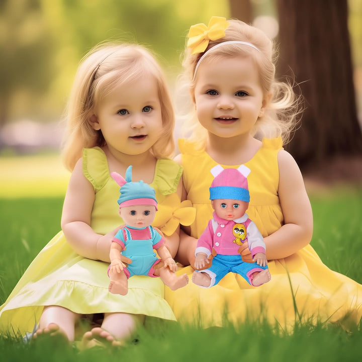 12" Baby Doll Clothes Set with 5 Caps
