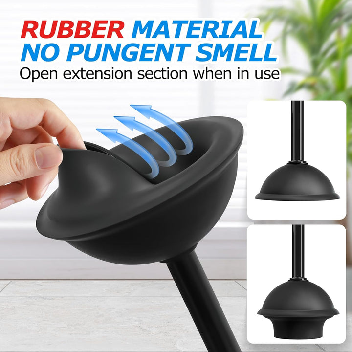 2-in-1 Toilet Plunger & Brush Set