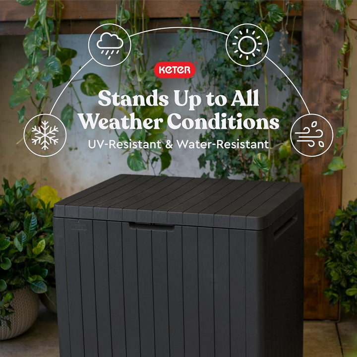 30 Gallon Resin Outdoor Storage Box"