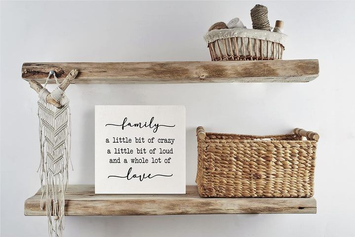 Rustic Family Sign Home Decor