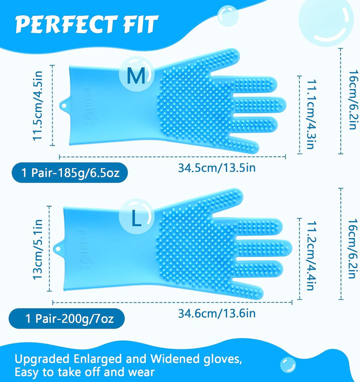 Heat-Resistant Pet Grooming Gloves