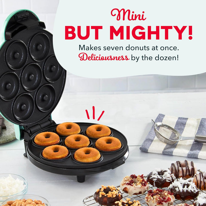 Mini Donut Maker - Makes 7, Aqua