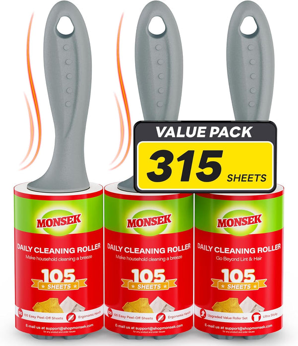 4X Extra Sticky Lint Roller Set for Pets