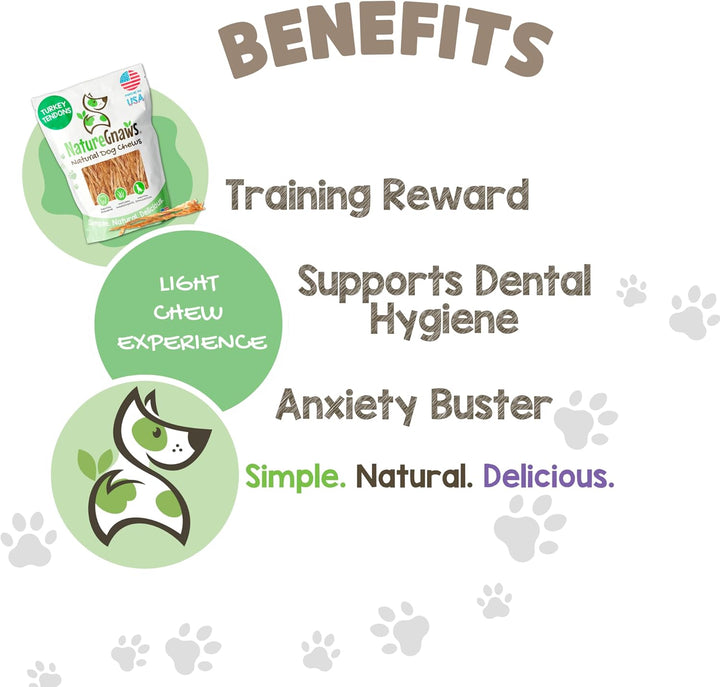 USA Turkey Tendons for Dogs - 4oz