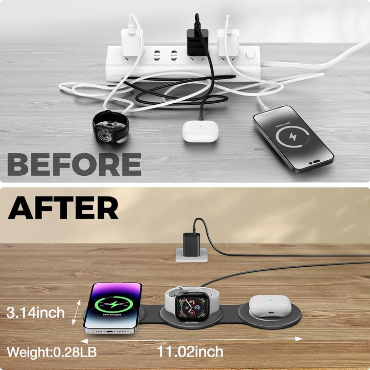 3-in-1 Foldable Wireless Charging Station