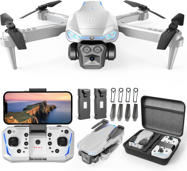 Drone with Camera for Kids & , 1080P HD Mini FPV Drones with Altitude Hold, One-Key Take Off/Landing, Headless Mode, 360° Flips, Speed Adjustment, Toys Gifts for Boys Girls, Beginner