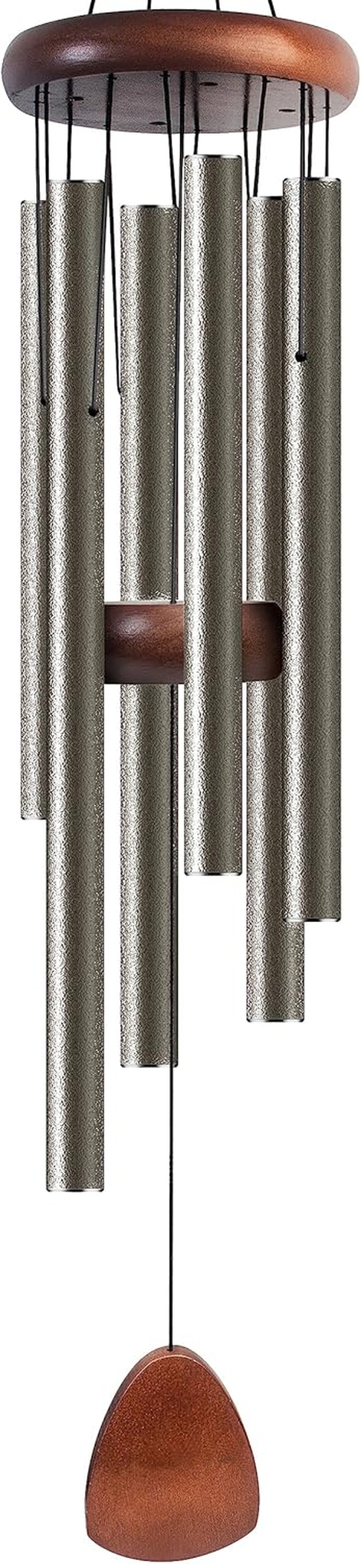 Large Black Aluminum Wind Chimes 37"