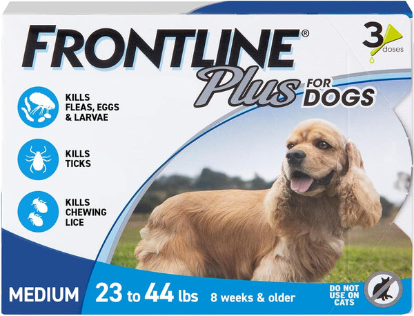 Frontline Plus for Dogs 23–44 lbs (3pk)
