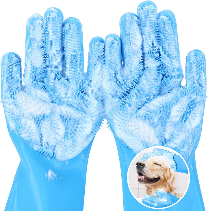 Heat-Resistant Pet Grooming Gloves