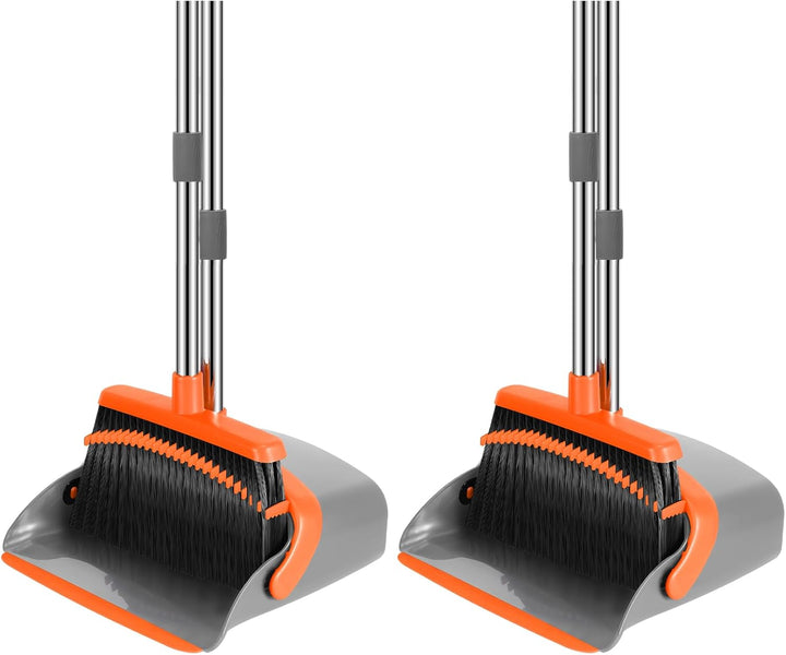 52-In Adjustable Broom & Dustpan Set