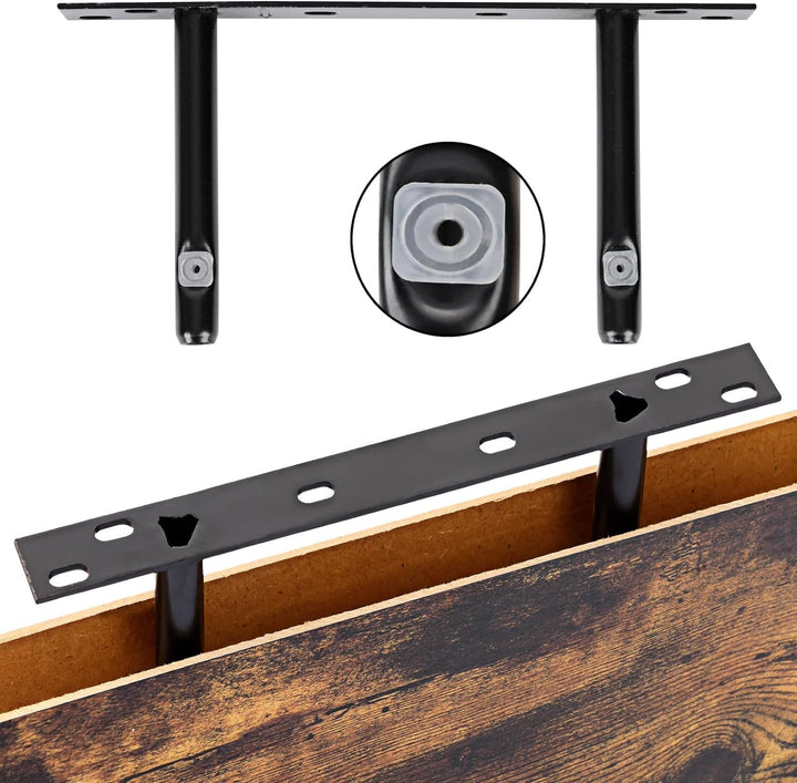 "Rustic Wood Floating Shelves Set of 4