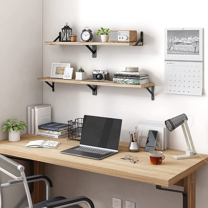 Farmhouse Floating Wall Shelves (Set of 4)