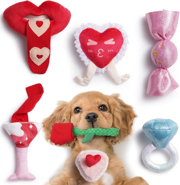 Dog Squeaky Toys, Plush Small Dog Toys for Dogs, Stuffed Dog Toys with Squeakers,12 Pcs Puppy Toys with a Carrying Bag for Small Medium Size Dogs