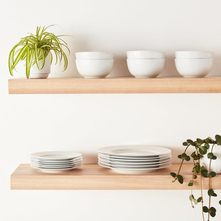 18-Piece White Dinnerware Set (6-Person)