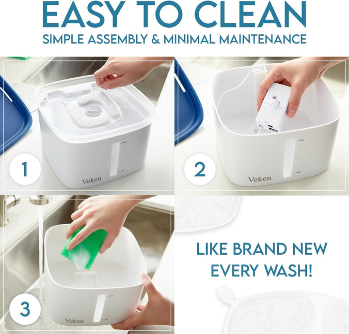 95Oz Automatic Pet Water Fountain - Blue