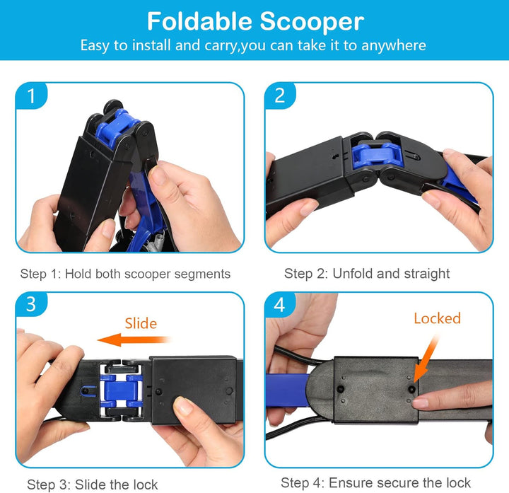 Folding Pooper Scooper for Dogs – Durable & Easy