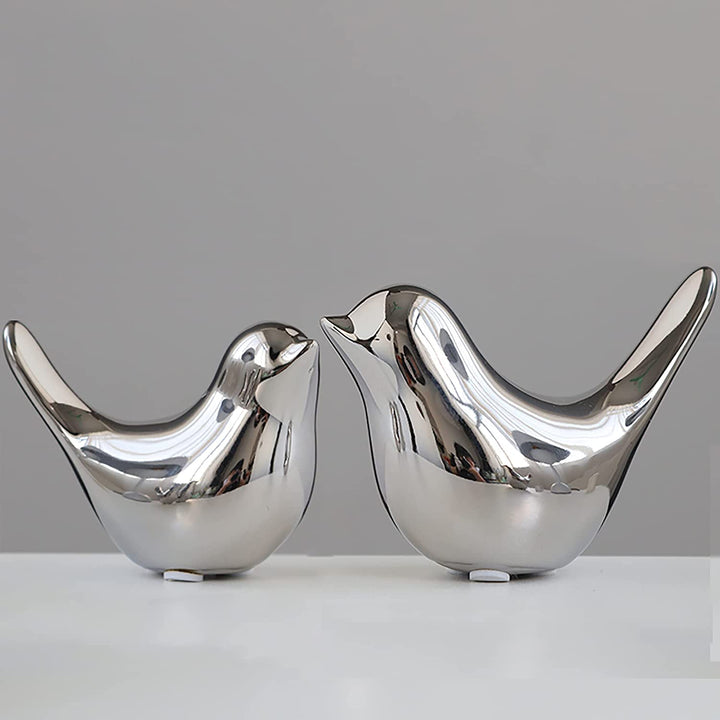 Gold Bird Statue Modern Home Decor