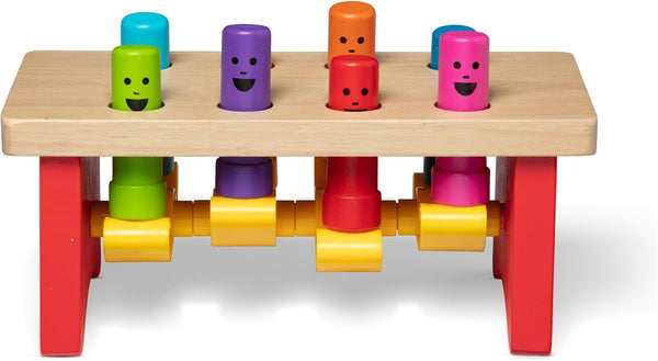 Deluxe Pounding Bench Wooden Preschool Learning Toy with Mallet