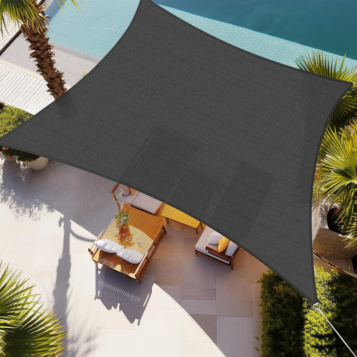 Rectangle Sun Shade 13x20ft - Grey
