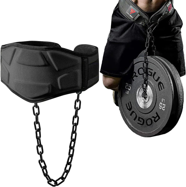 Heavy Duty Dip Belt with Chain for Workouts