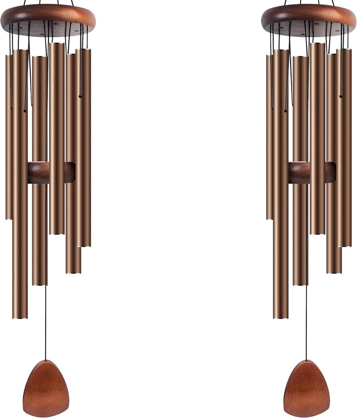 Large Black Aluminum Wind Chimes 37"