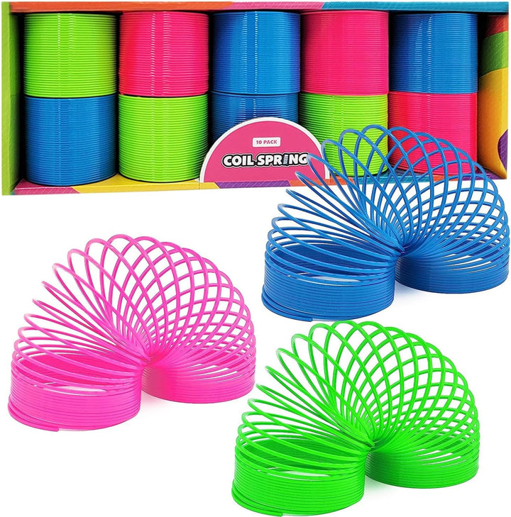 Neon Coil Springs – 6-Pack for Kids