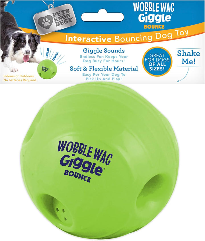 Ball, Interactive Dog Toy, Fun Giggle Sounds When Rolled or Shaken, Pets Know Best, as Seen on TV