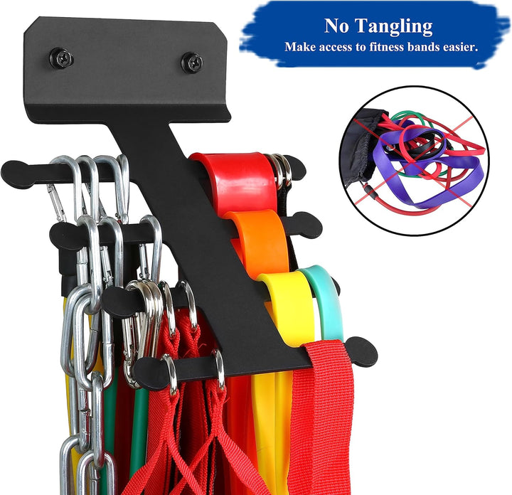 Resistance Band & Jump Rope Storage Rack