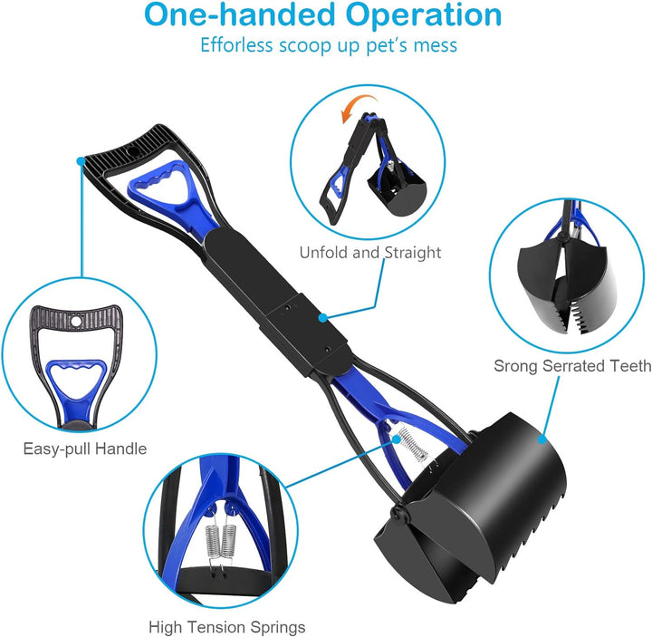 Folding Pooper Scooper for Dogs – Durable & Easy
