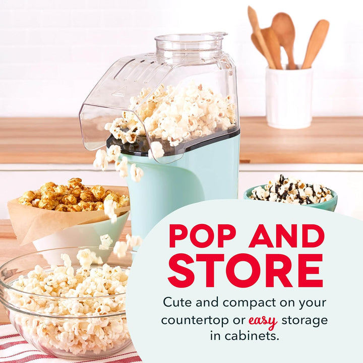Hot Air Popcorn Maker – 16 Cups Aqua