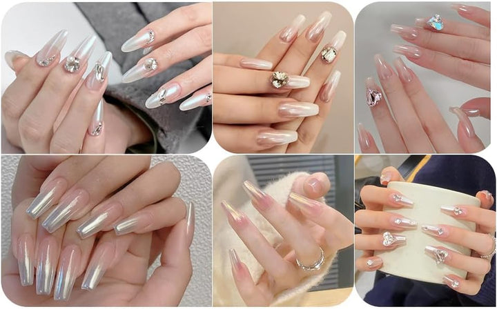 Pearl Chrome Nail Powder & Glitter Kit