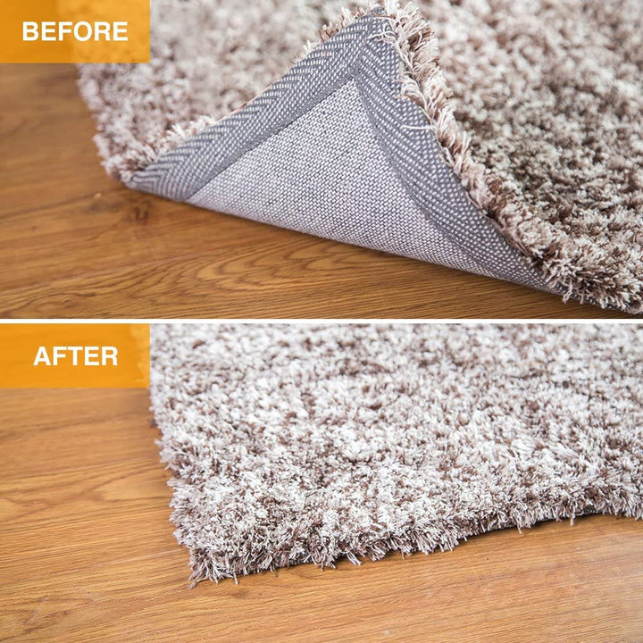 Non-Slip Rug Pads, 12 PCS – Anti-Curling