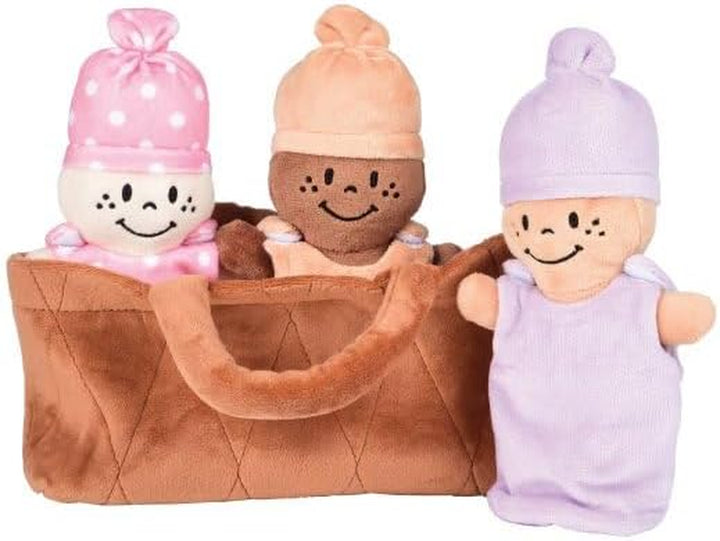 Creative Minds Basket of Babies Soft Baby Dolls, Sensory Toys, Multicultural, Diversity, Inclusion and Social Emotional Learning, Baby Toys for All Ages, Set of 6 Plush Dolls, Multicolor