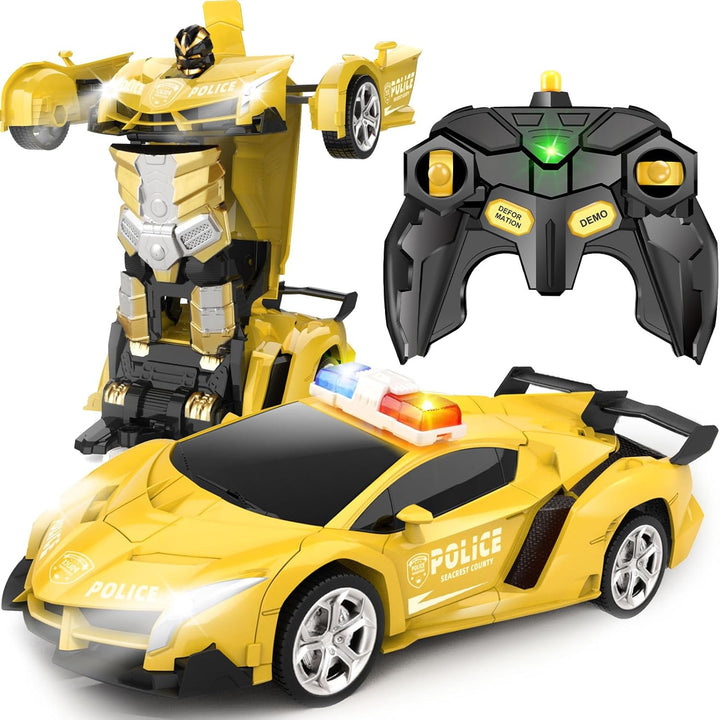 Transform Remote Control Car Toy for Kids 4 5 6 7 8, Remote Control Car for Boys 4-7, Transform Cars for Boys 4-6, Toy Car 5 Year Old Boy, Toys for 3 4 5 6 7 8 9 10 11 12 Years Old Boy